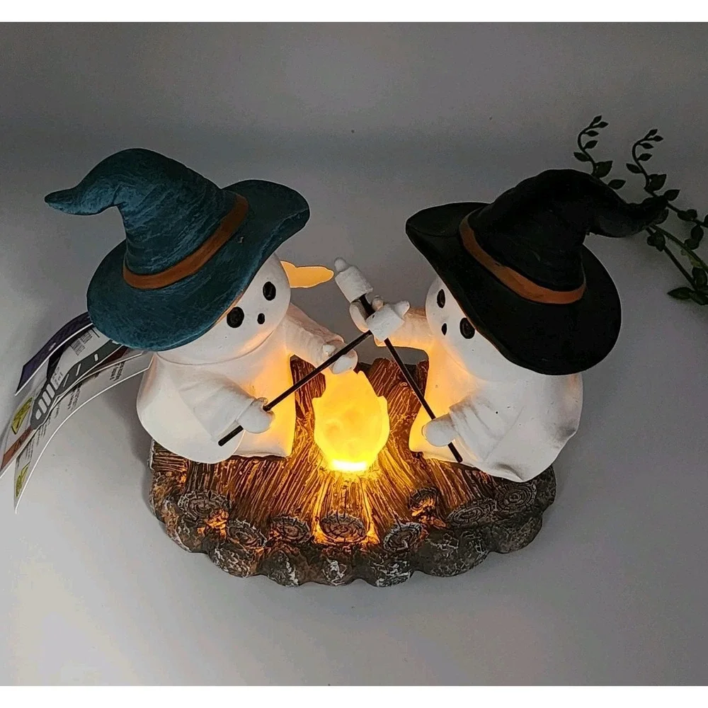 Halloween Ghosts Witches LED Light Up Figurine 7